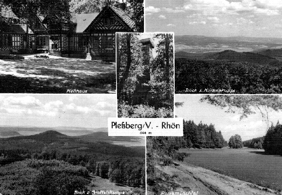 Postkarte Plesshaus und Umgebung